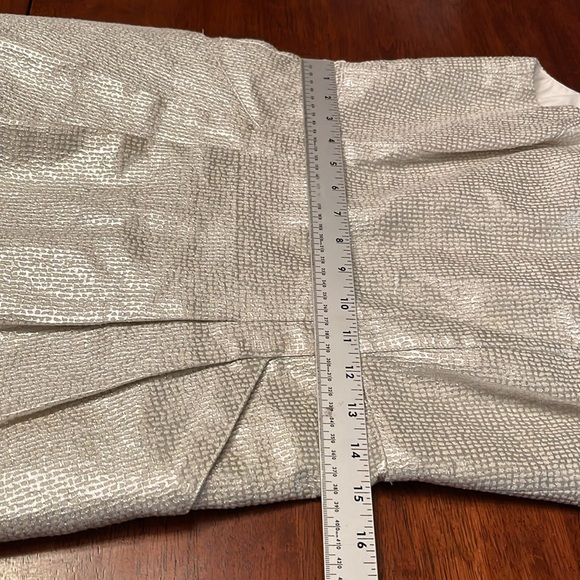 Dalia Elegant Silver Shimmer Sleeveless Dress with pockets size 6 - Picture 9 of 10